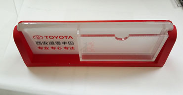 亞克力臺牌名片盒定制 工藝品案例一