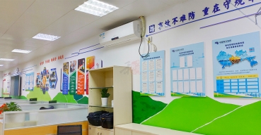 亞克力UV公司文化墻制作案例一